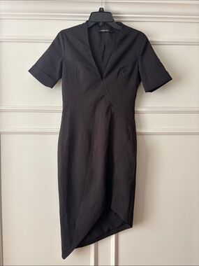 Mossman Black assymetric dress